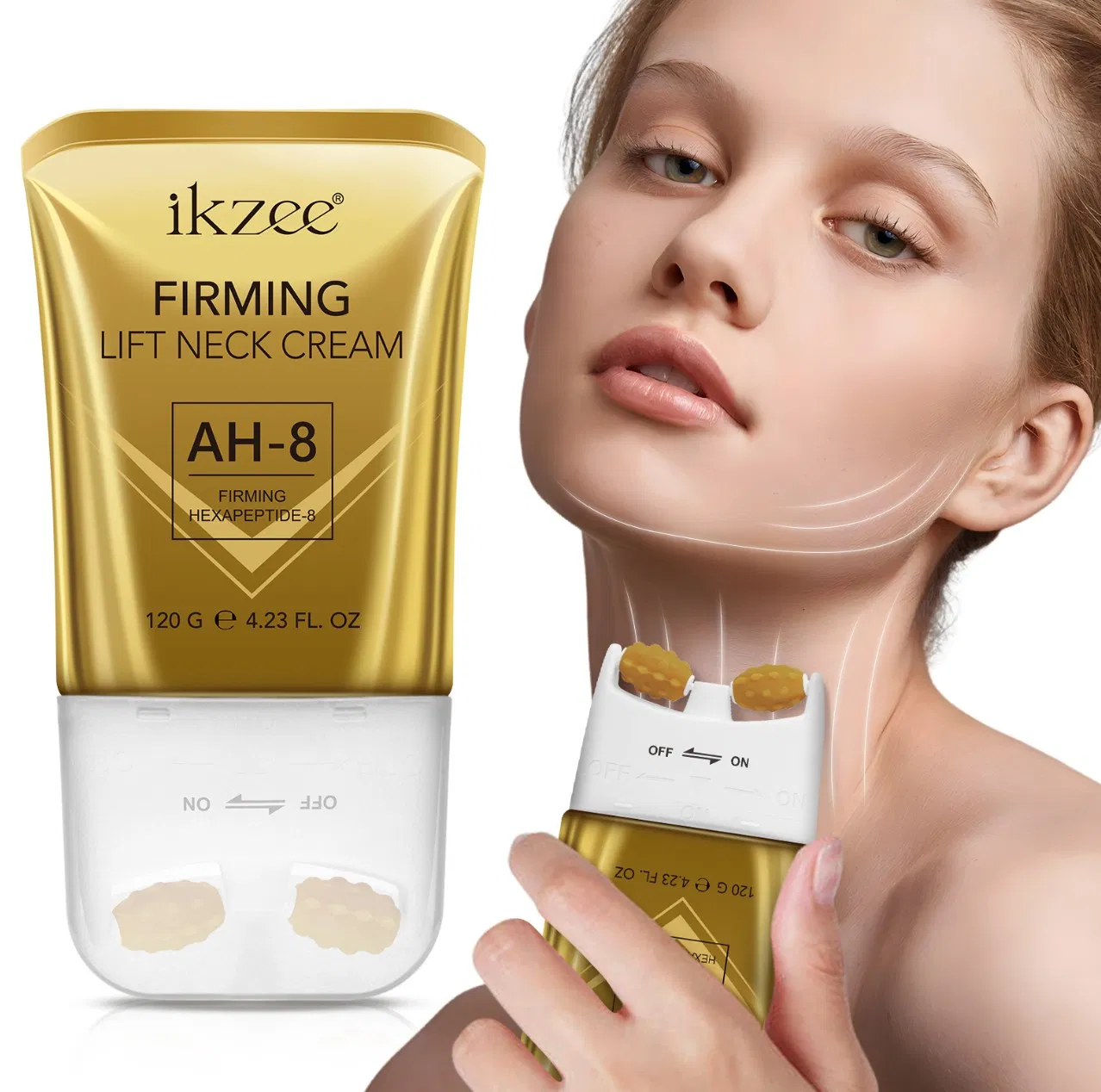 Online Wholesale and Retail Neck Firming Roller Cream Fading Fine Lines Firming Skin Neck Beauty Care Tightening Wrinkles Firming & Lifting Neck Cream for Neck