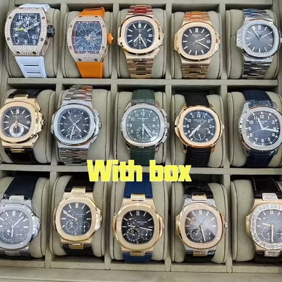 Luxury Mens Watch Designer Diamond High Quality Boutique Steel Strap Patek Mechanical