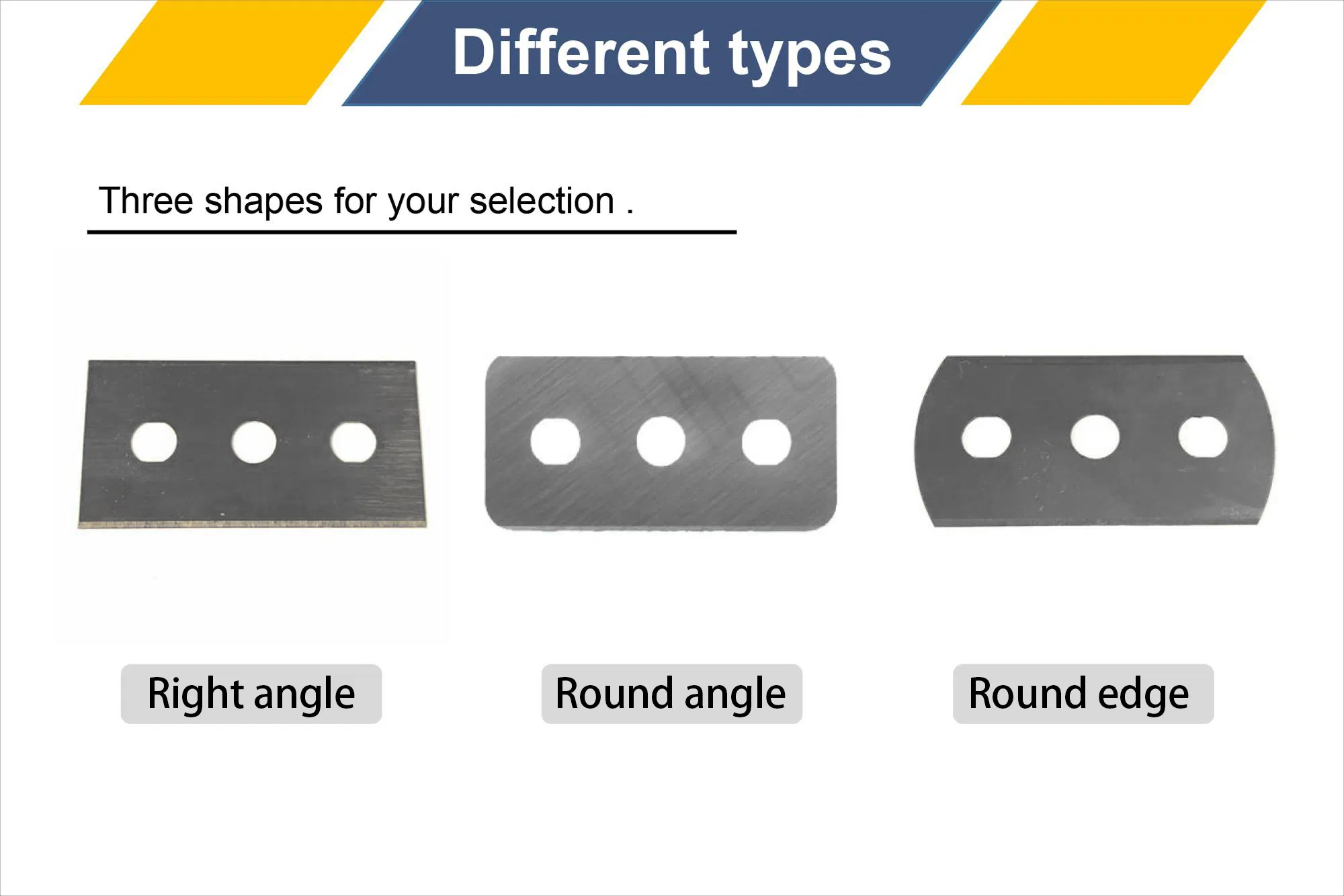 Hautine Round Angle Metal Razor Blades 43X22mm