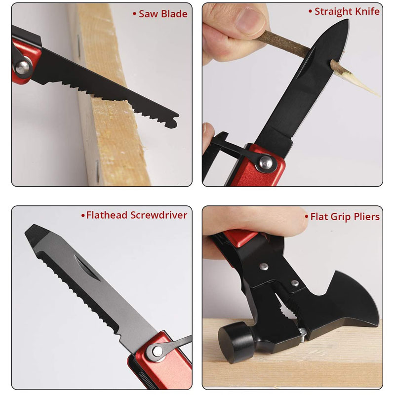 Factory Price Multitool Axes Hammer Outdoor Camping Accessories Gifts Portable Survival Hatchet
