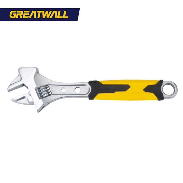 Great Wall New Chrome Plated Adjustable Wrench with Hammer Function