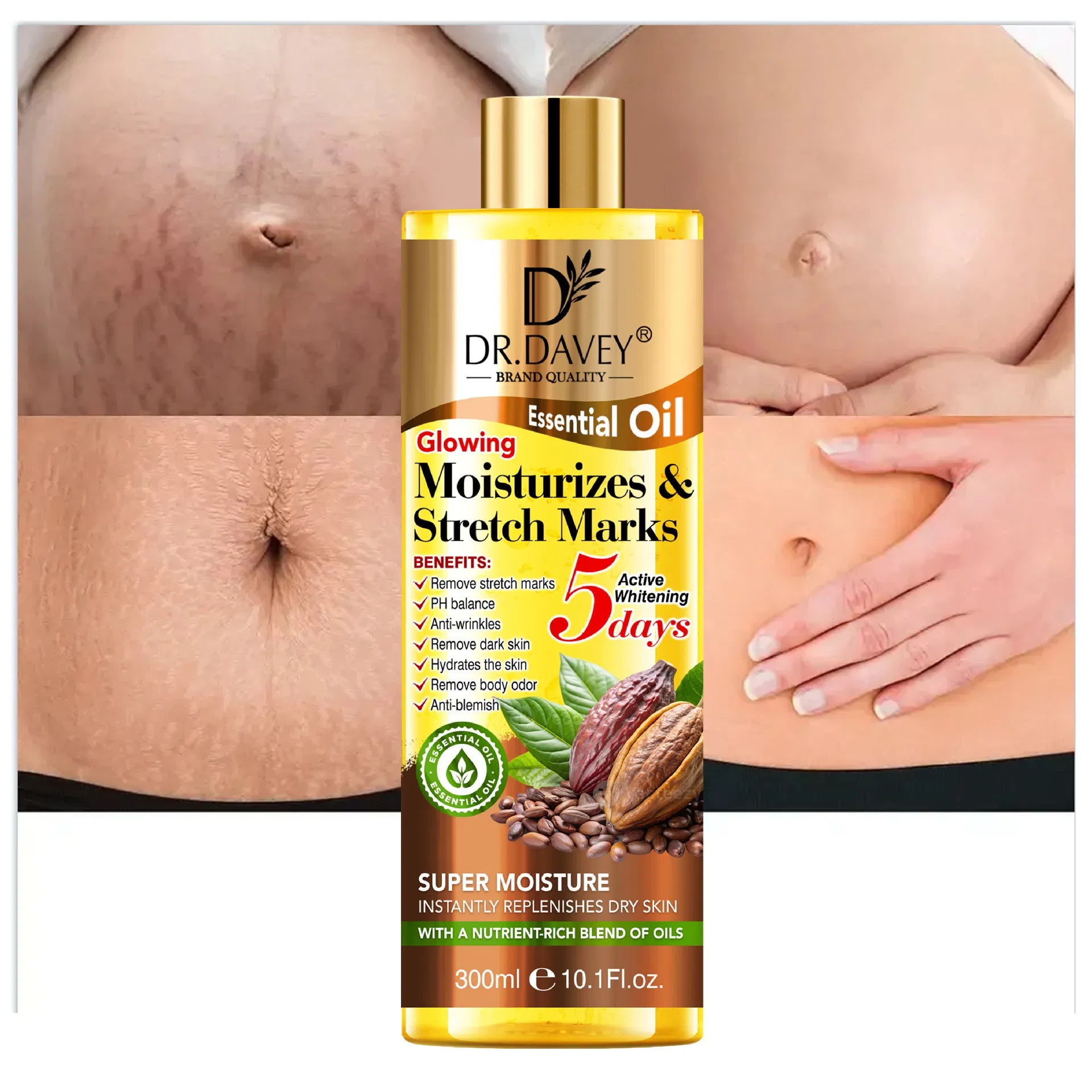 Roushun Cocoa Butter Skin Care Oil