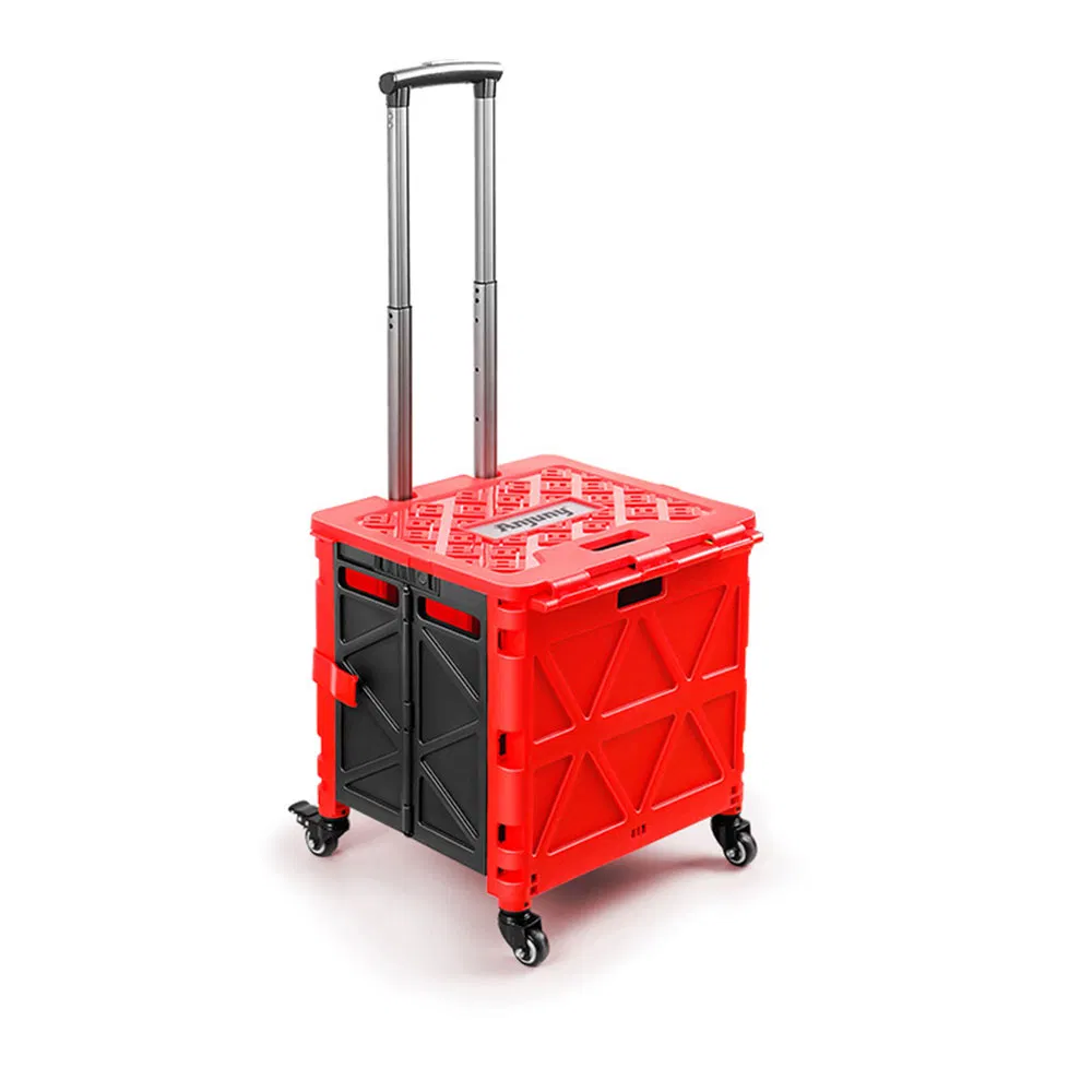 Colorful Design Hot Sell Home and Outside Use Multi-Function Collapsible Cart with Wheels/Shopping Trolley
