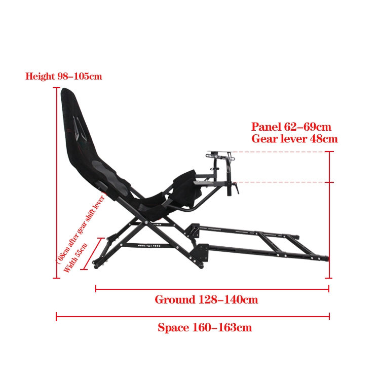New Gaming SIM Racing Rig Car Game Driving Simulator Foldable Steering Wheel Stand for Small Living Spaces