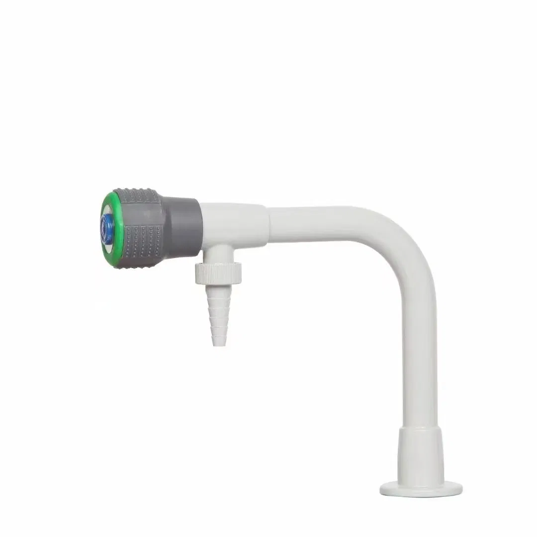 Лабораторный кран смеситель с пластиковой ручкой