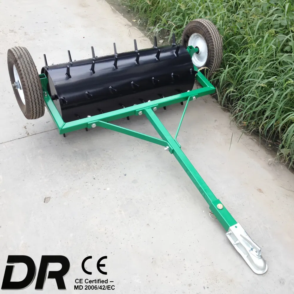 CE-Certified Heavy-Duty Steel Tapered Spike Roller: 3-Point Hitch Tractor-Mounted for Efficient Uniform Turf Aeration