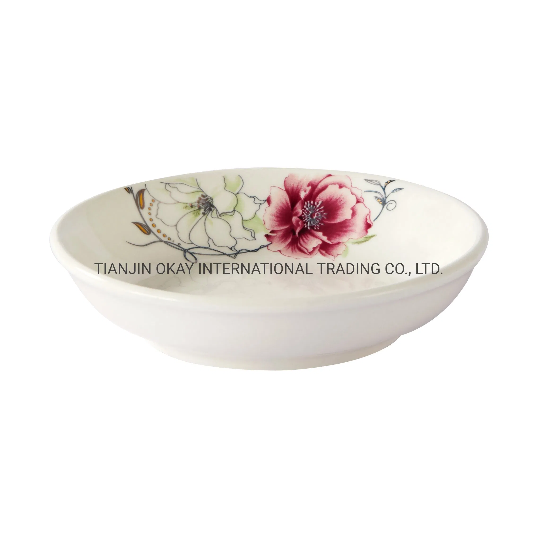 Custom 8 Inch Luxury Sublimation Blank Heat Transfer Porcelain Plates Nordic Plates Dish Ceramic Plate Dinnerware
