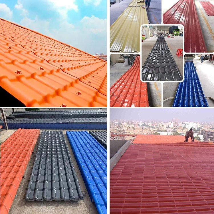 Черепица кровельная ПВХ UPVC Double Roman, синтетическая смола