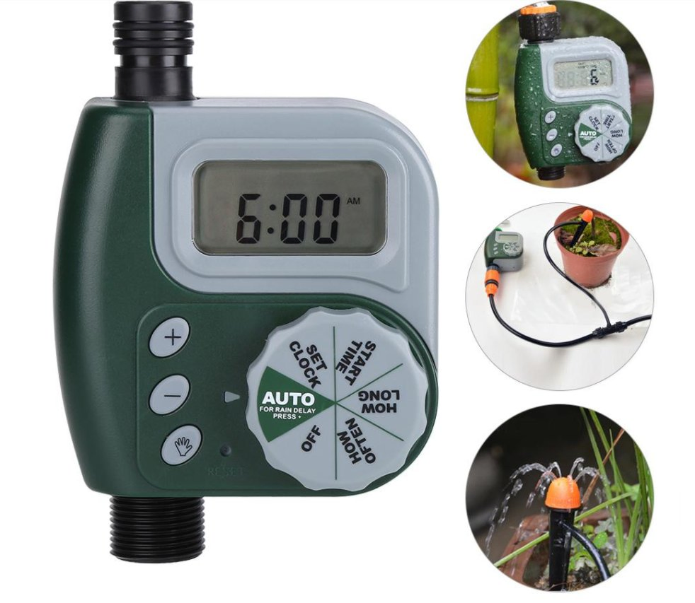 Irrigation Controller Garden Programmable Electric Watering Timer Smart Water Timer