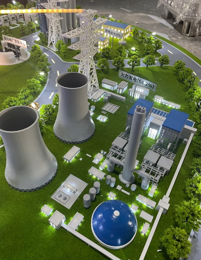 Hand-Made New Energy Model Sculpture for Unique Office Exhibition