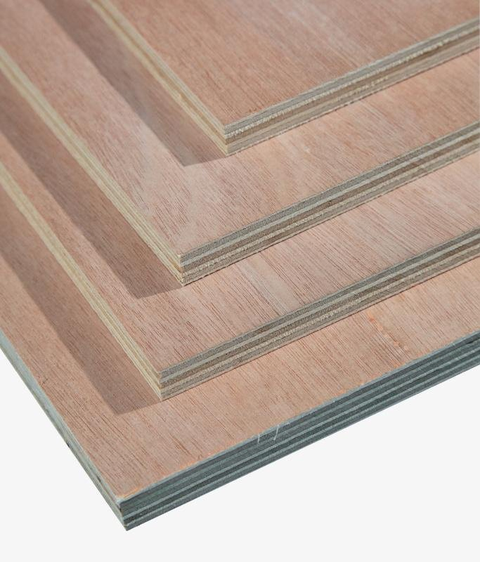 Melamine Plywood Panel Poplar Core E1 Glue for Furniture