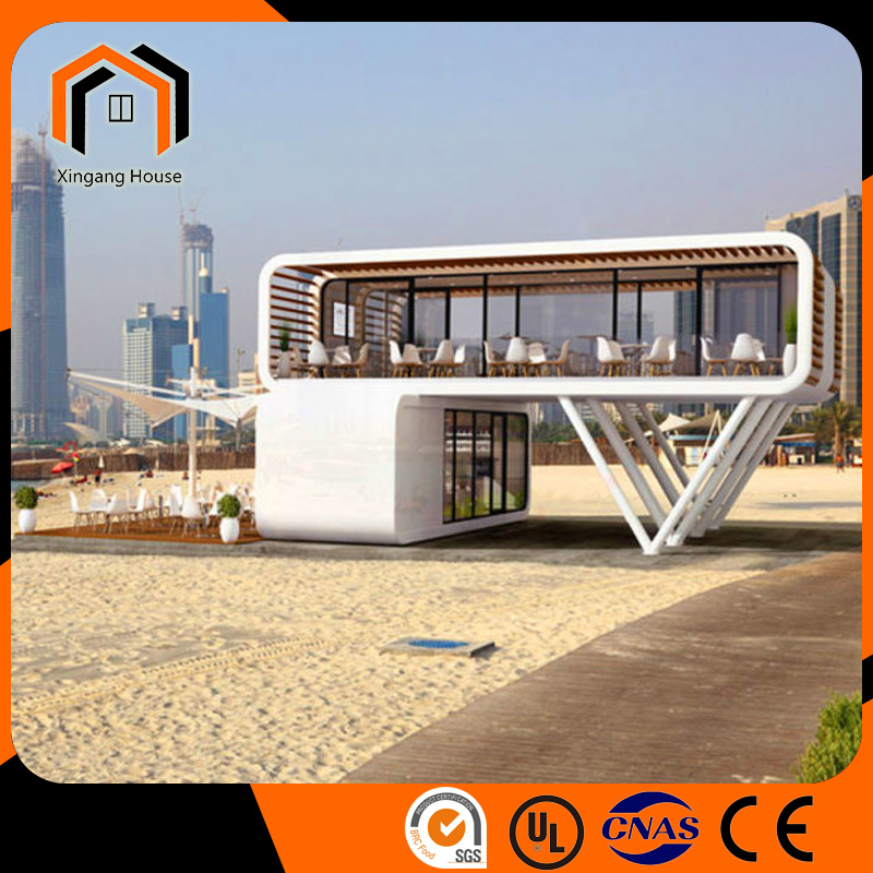 Mobile Prefabricated Building Modular Office Pod Steel Structure Prefab Homes Modular Movable Foldable Apple Cabin