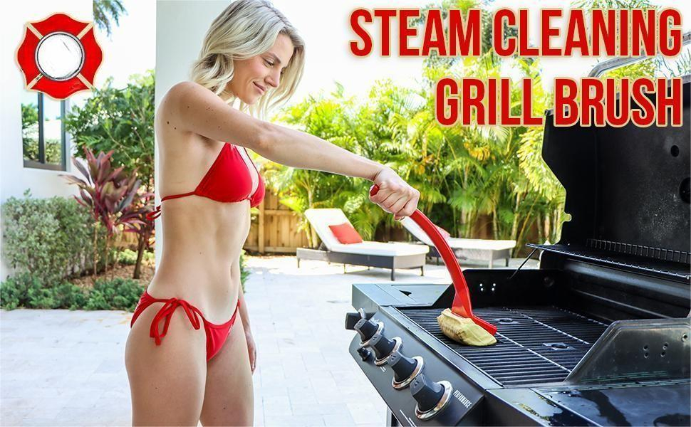 Stainless-Steel Grates BBQ Replaceable Scraper Cleaning Head Bristle Free Durable Unique Tools Scraper