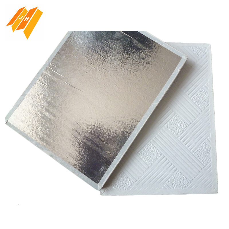 Alunimum Foil Backside PVC Gypsum Ceiling Tile