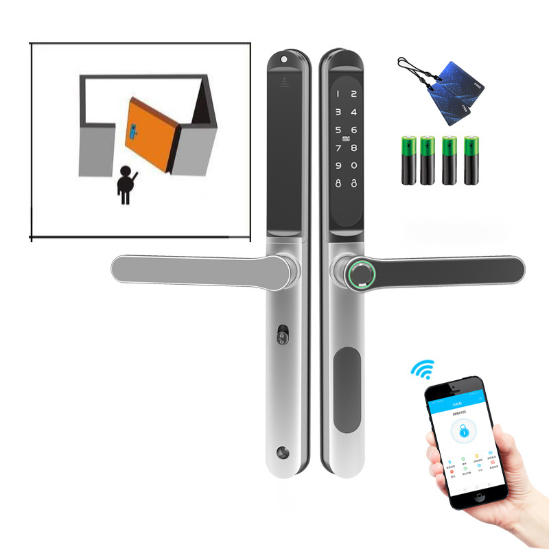 Safety Outdoor Inteligente Fingerprint Aluminum Smart Door Lock
