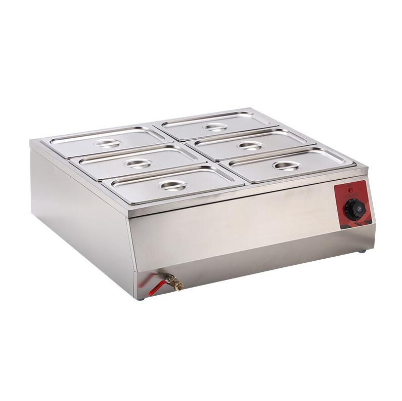 Hot Sales Commercial Stainless Steel Multi-Grid Food Warmer