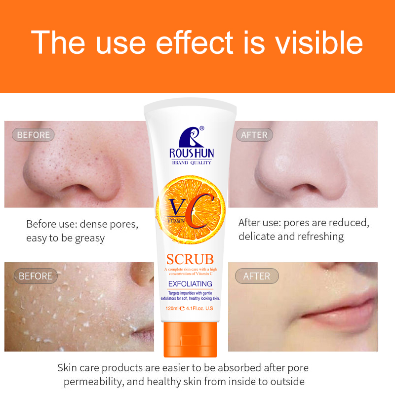 Roushun Whitening Exfloiator Soften Hydration Vitaminc Scrub