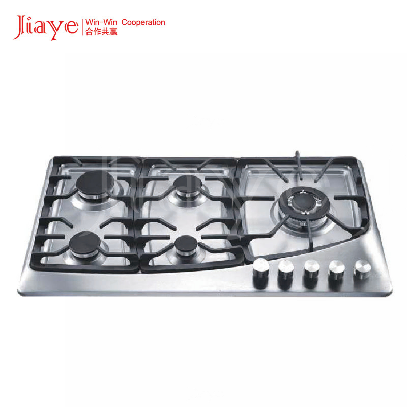 Easy Installation Stainless Steel Built-in 5-Burner Gas Hob for Home & Household Kitchen