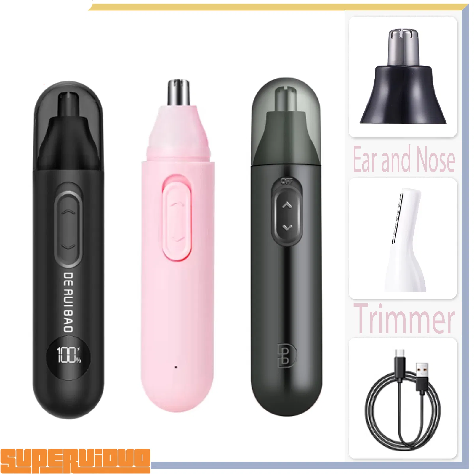 Durable Battery Life Cordless Personal Nose Hair Trimmer