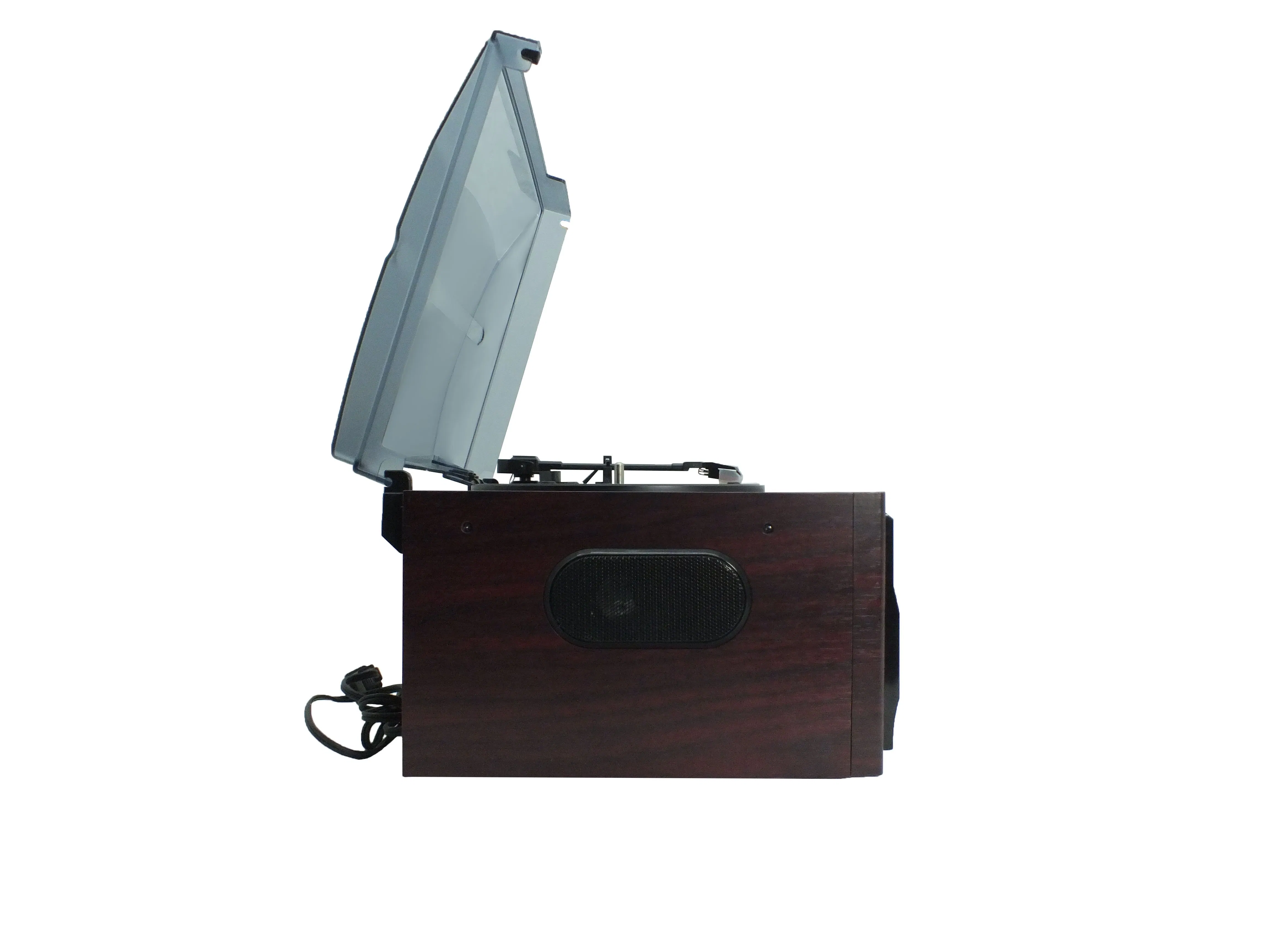 Retro Turntable Record Player with FM Radio Cassette Player USB/SD