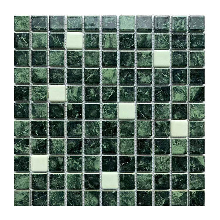 Porcelain Latest Design Glass Fluorescent Ceramic Mosaic Tiles Garden Swimming Pool Luminous