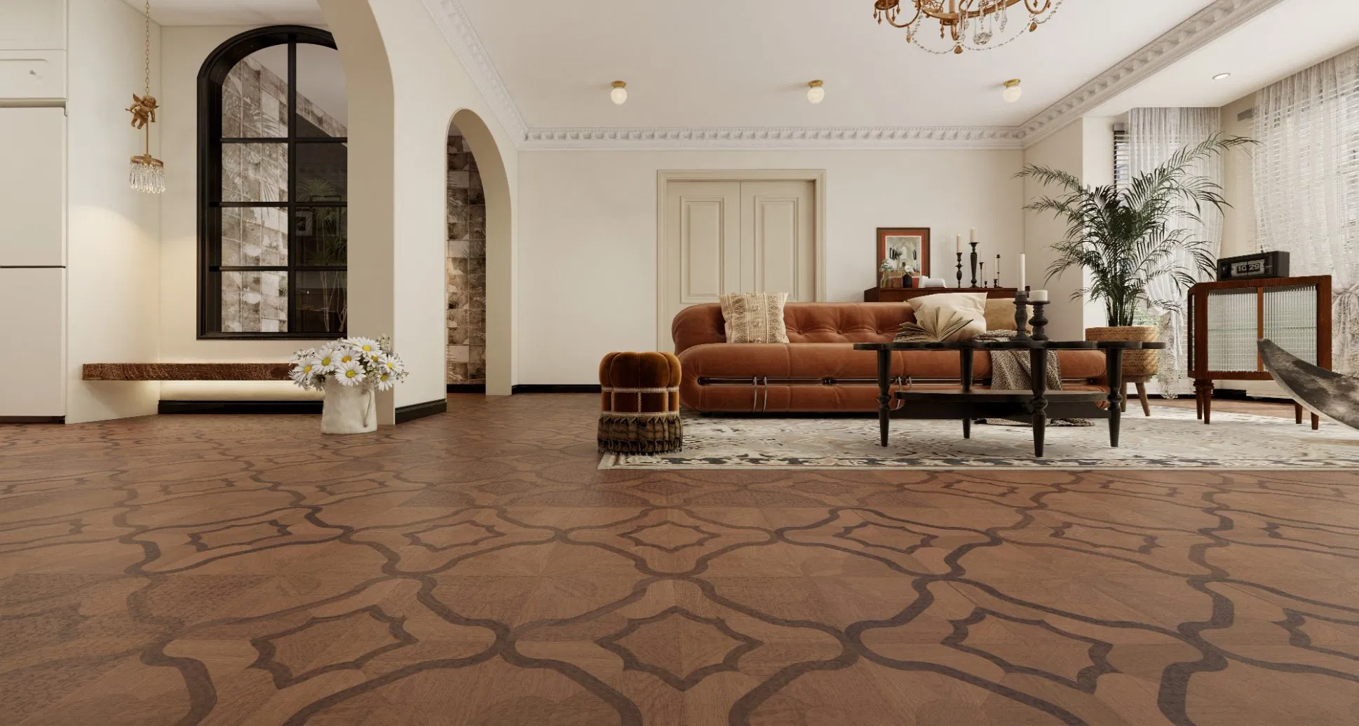 Premium Engineered Flooring - Smooth Solid Wood Parquet for Luxury Spaces