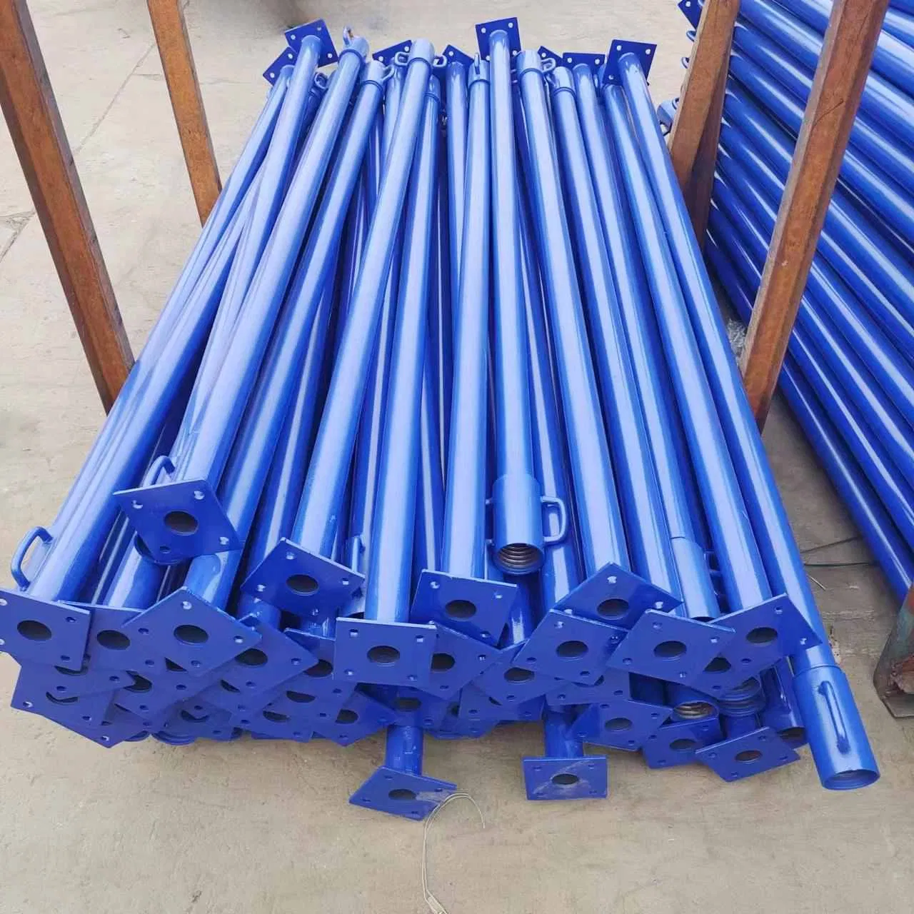 Concrete Metal Support Formwork Poles Steel Prop Scaffold for Building Scaffolding System Shoring Post Floor Jack Steel Concrete Formwork Prop Accessories