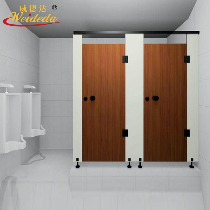 Modern Restaurant Bathroom Stalls Phenolic Compact High Pressure HPL Laminated Fireproof Toilet Partition for Hospital Washroom