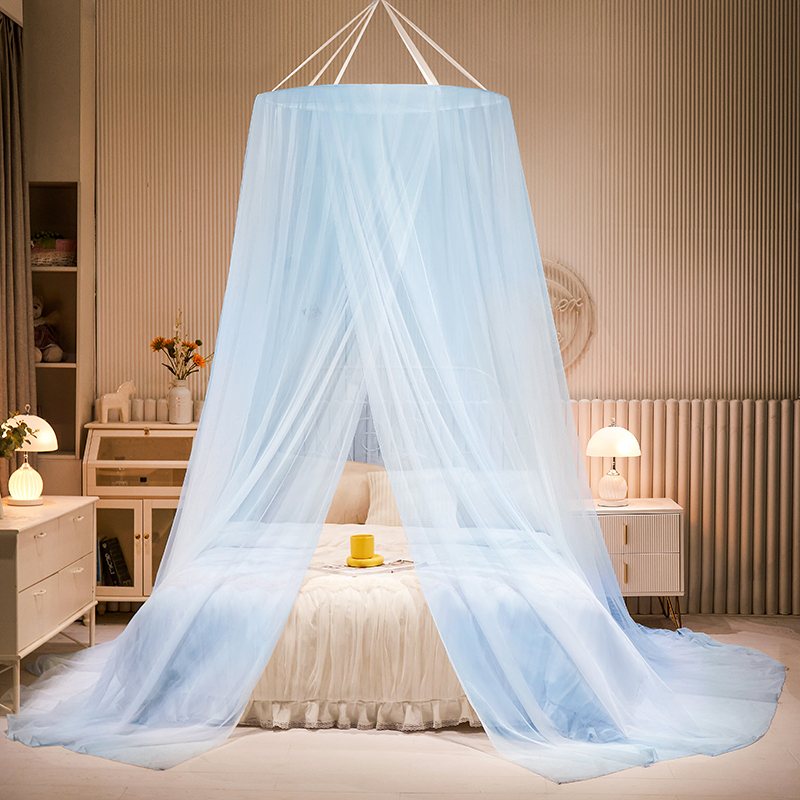 Dreamy Dome Mosquito Net Elegant King/Queen Size Canopy Bed Curtains for Girls