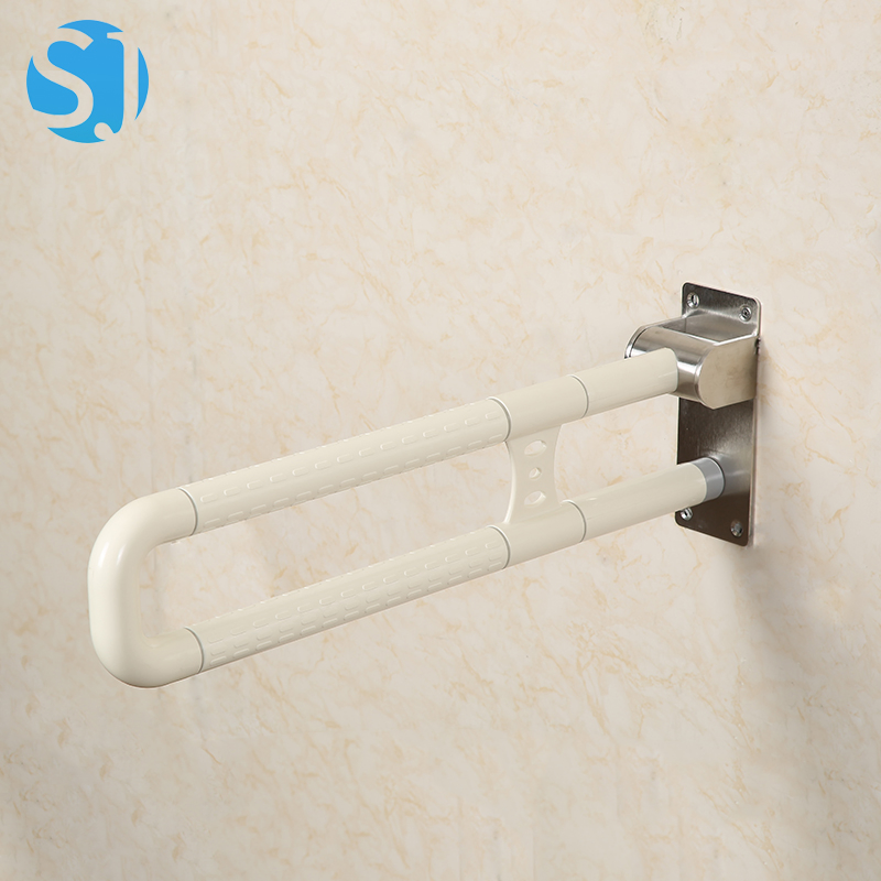 Bathroom Toilet Safety Handrail Nylon ABS Material Grab Bar Wall Mounted for Seniors Ada Bathroom Support Rail