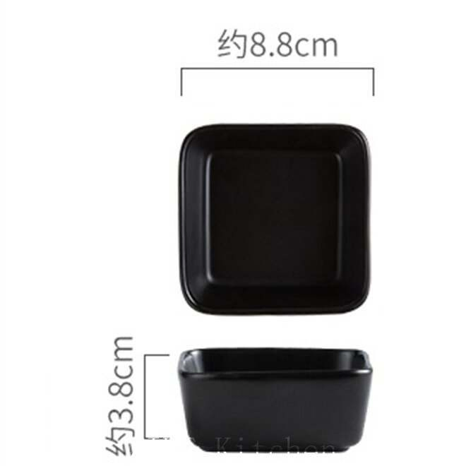 Ceramic Divided Dim Sum Creative Soy Sauce Seasoning Plate