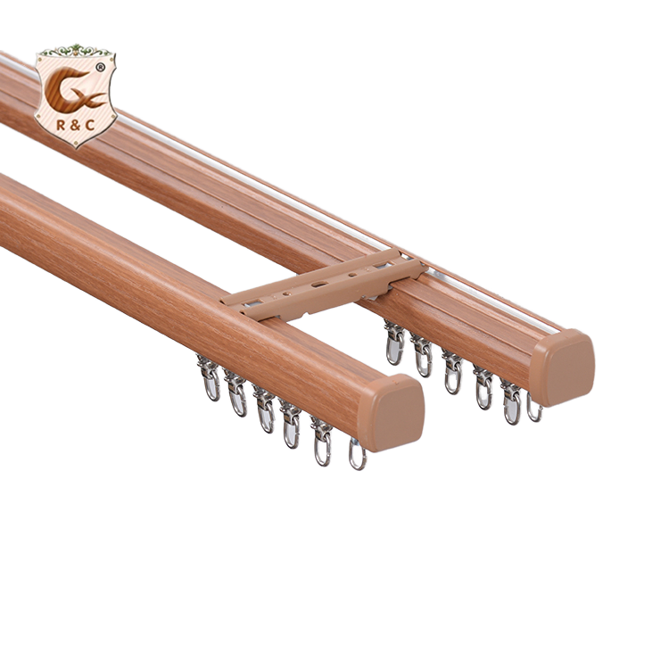 Factory Wholesale Colorful Aluminum Alloy Double Curtain Track Rail