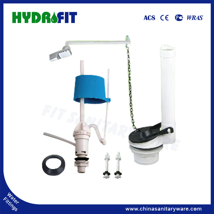 Single Push Side Pull Water Inlet Caliber 1/2" or 7/8" Bathroom Toilet Water Tank Accessories Flush Valve (FP3506)