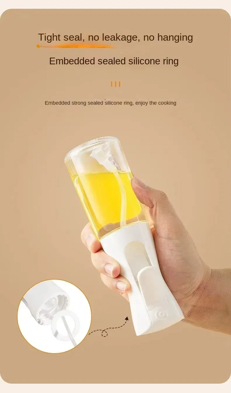 Must-Have Kitchen Gadgets Multifunctional Oil Spray 200ml Glass Olive Oil Spray Bottle for Cooking
