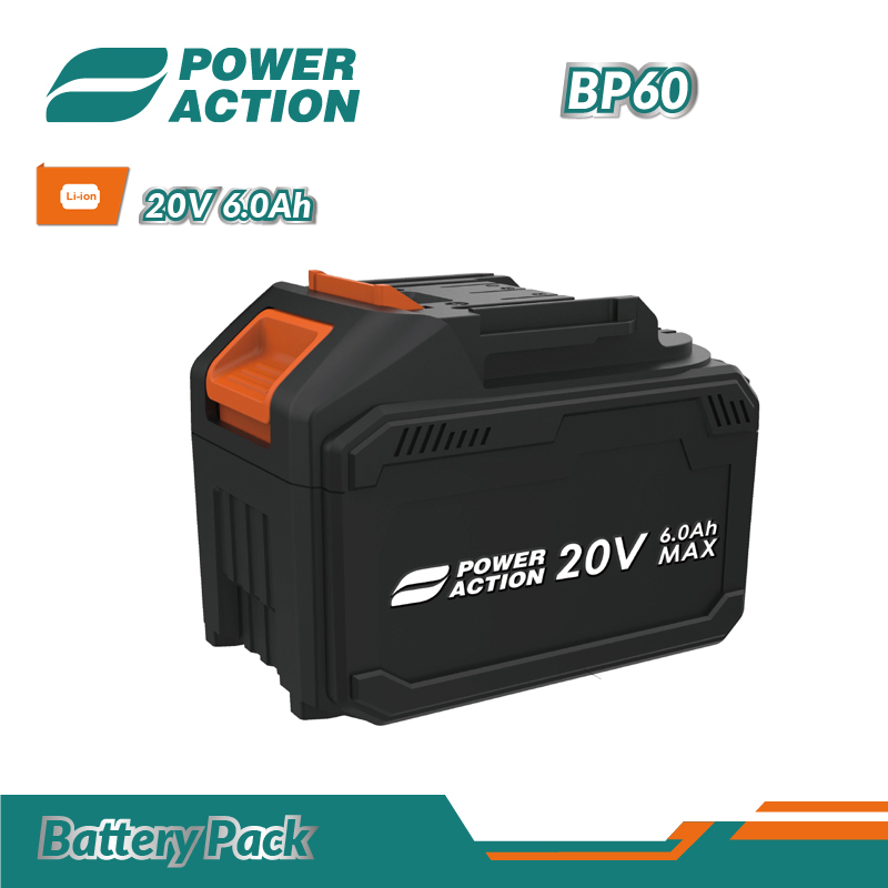 Power Action 20V Bp20 Bp40 Bp60 Cordless Drill Wrench Tools Battery Pack