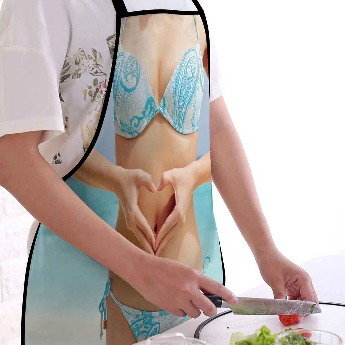 Printed Entertainment Charm Adult Waterproof Festival Apron Prank Sexy Outdoor Apron