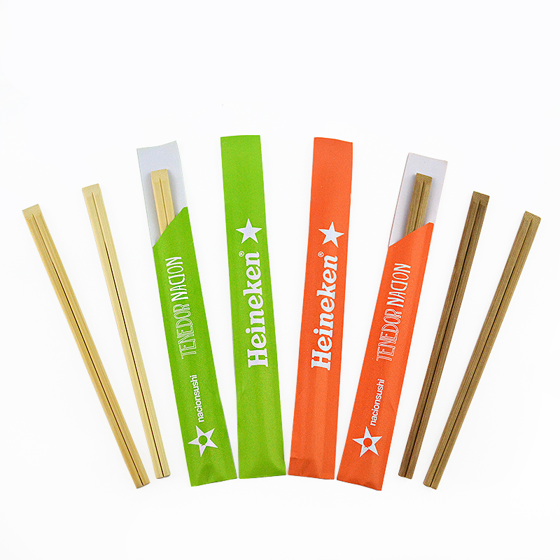 Eco-Frindly Natural Bamboo Chopsticks Sushi Stick with Paper Package