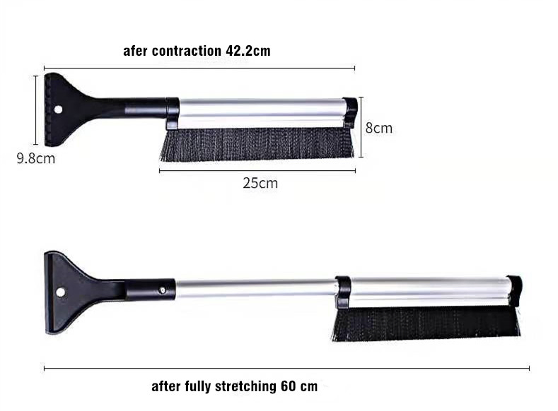 Скребок-щетка для снега с функцией лопаты
