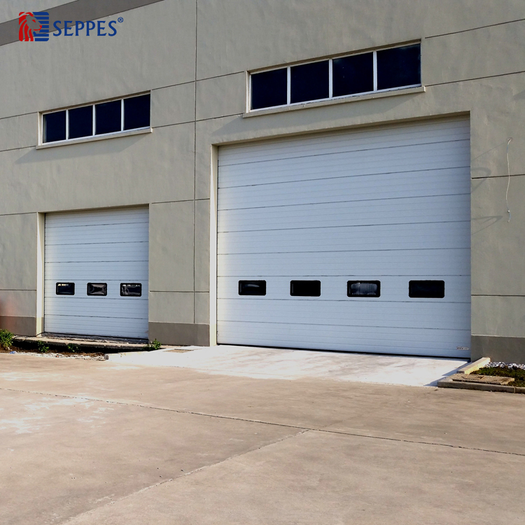 High Performance Insulated Loading Sectional Sliding Overhead Garage Door for Dock Solution
