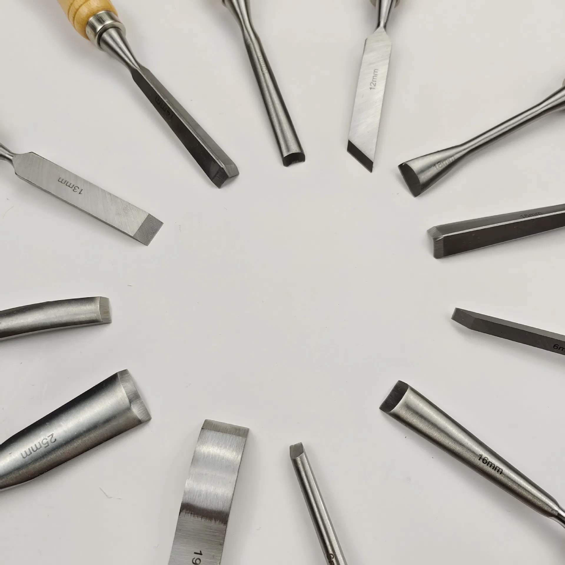 12-Piece Cr-V Steel Wood Chisel Set Wood Carving Chisels