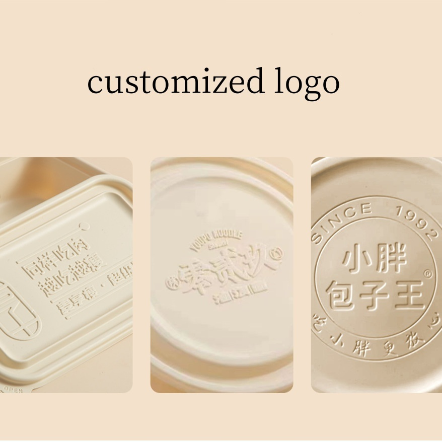 OEM Factory Biodegradable Corn Starch Disposable Lunch Box