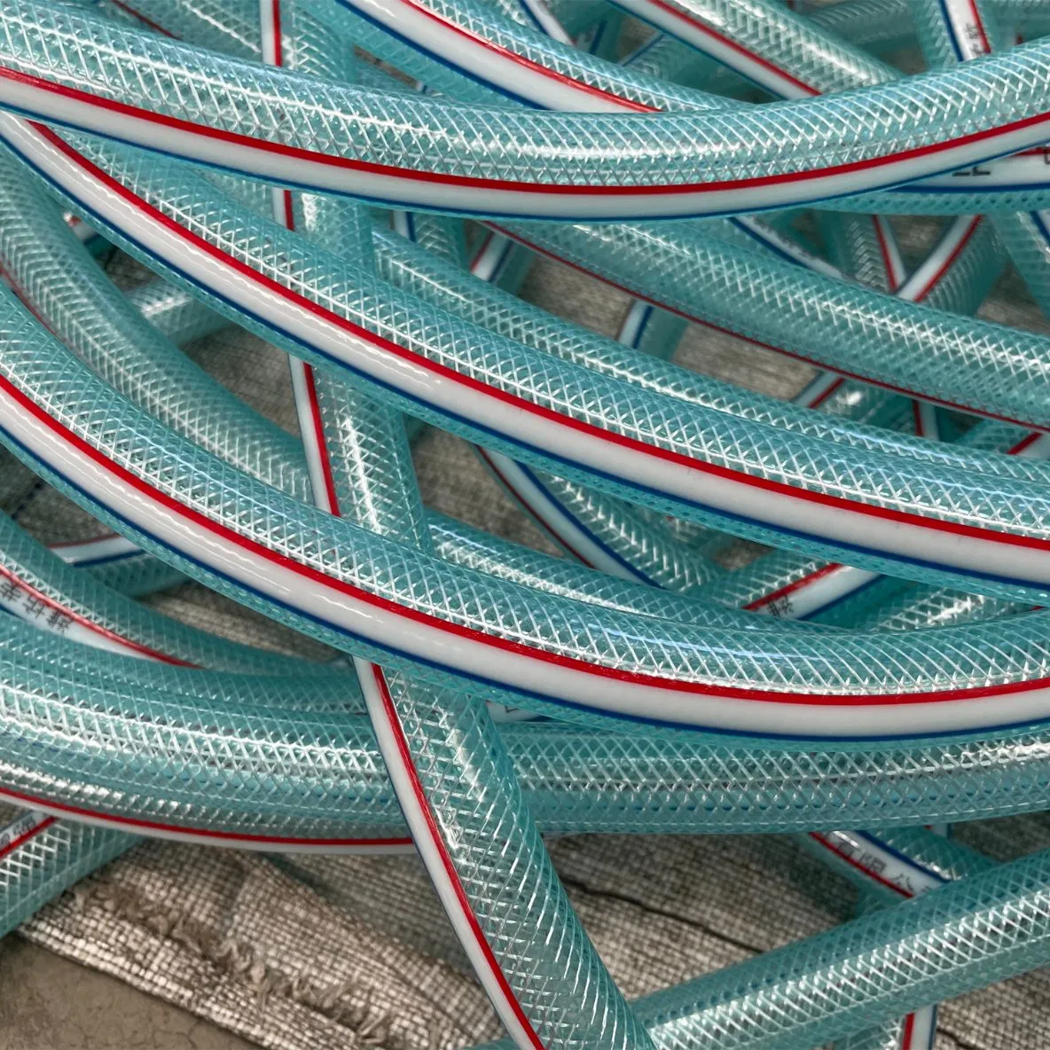 Thickened PVC Transparent Braided Garden Reinforced Hose Fiber for Watering Landscaping