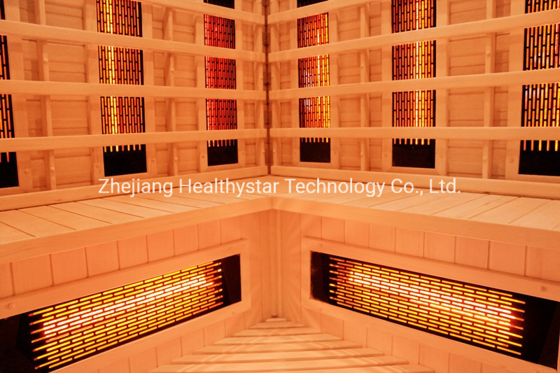 Угловая инфракрасная сауна для семьи на 3-4 человека