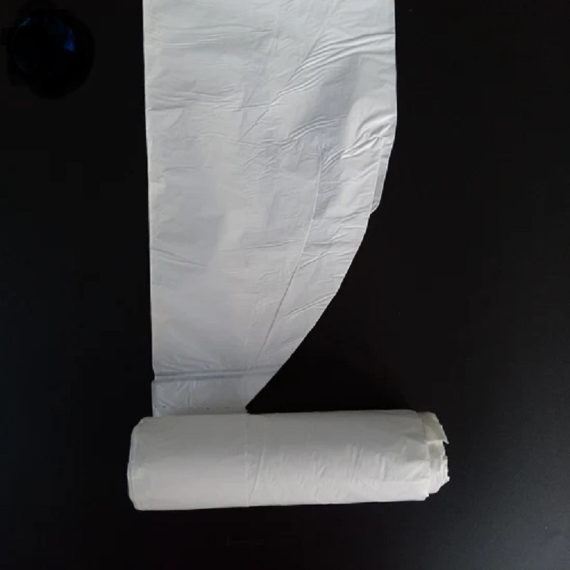 Customized Manufacture Scented C-Fold Garbage Bags in Roll Eco Friendly Vest Handle T Shirt Trash Garbage Bags