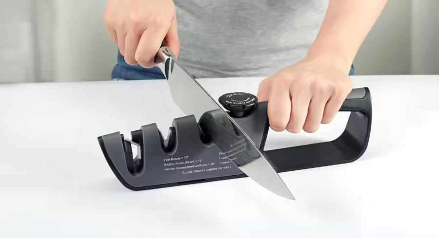 Multifunctional High Quality 3 Stages Sharpener for Kitchen Knife Shears Sharpening Honing Tool Knife