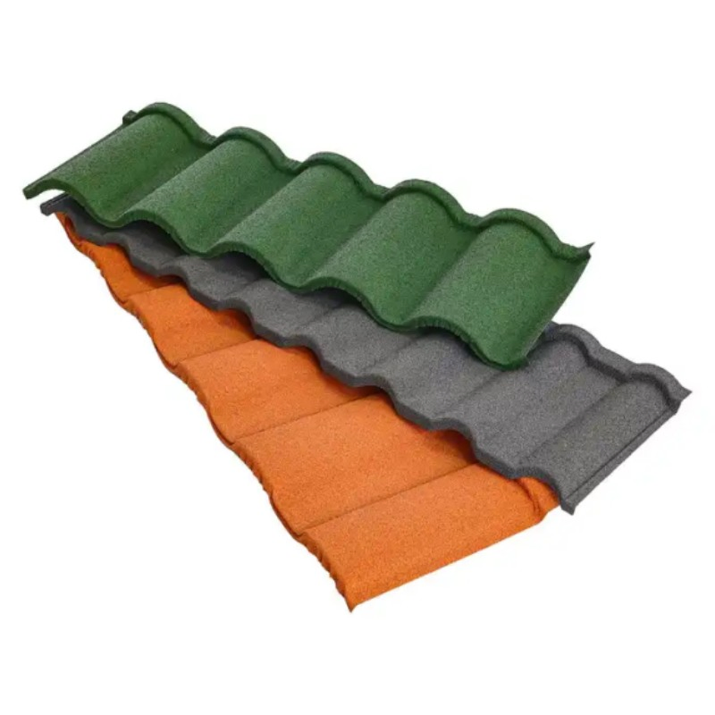 Building Roofing Materials Colorful Stone Coated Metal Roof Sheet