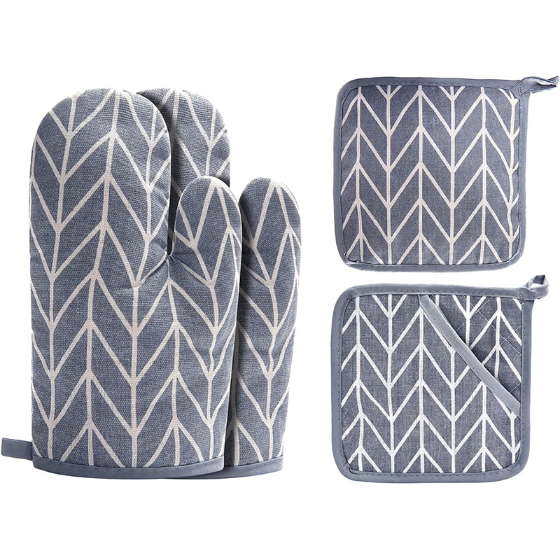 Heat Resistant Silicone Kitchen Mini Oven Mitts and Potholders