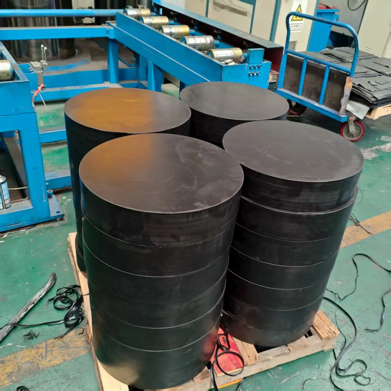 Rectangular and Round Shape Laminated Bridge Bearing Elastomeric Rubber Bearing Pad