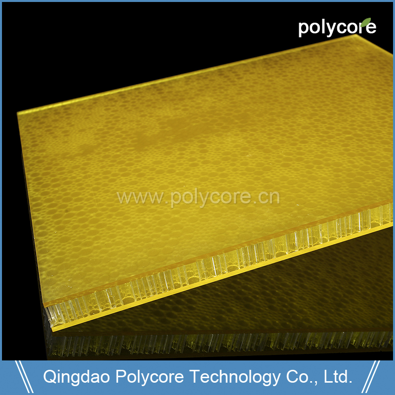 Waterproof Fire-Retardant Light Weight Stiffness Light Transmission PC Honeycomb Core Plastic Honeycomb Core