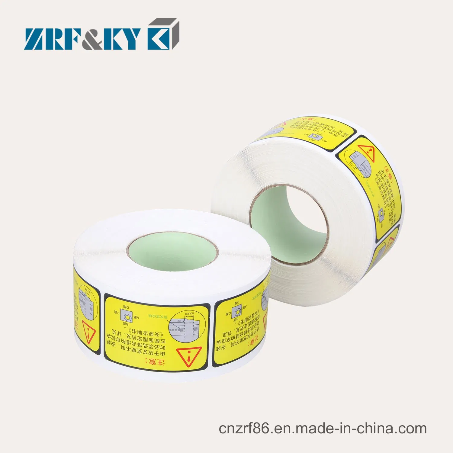 Wholesale Yellow Caution Installation Considerations Waterproof Warning Sign Security Label Stickers